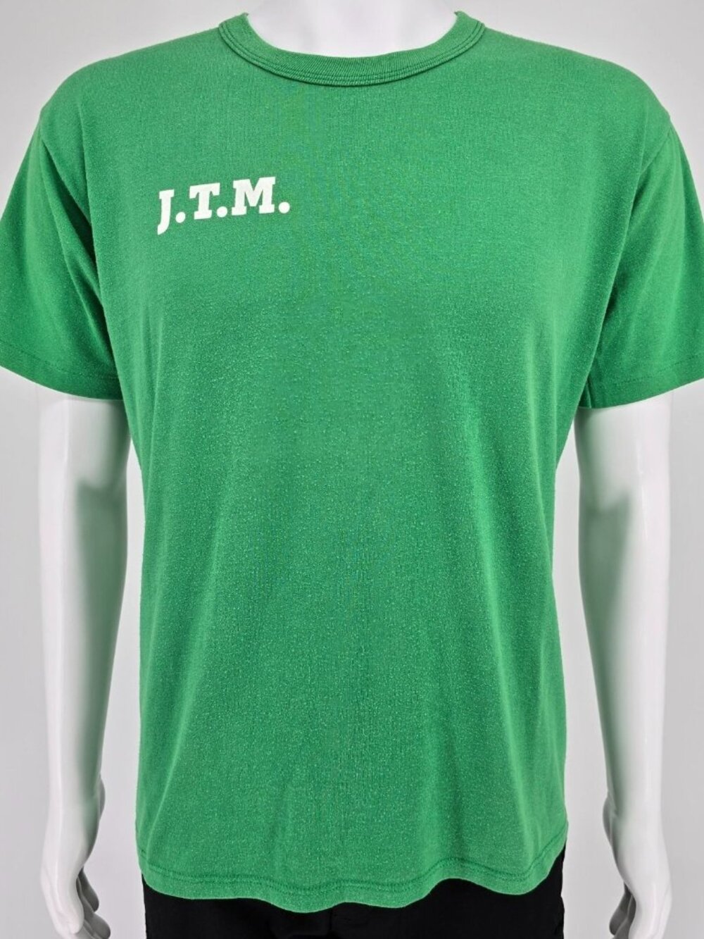 Vintage Early 1990s Russell Athletic J.T.M. Food Group Ohio Green T-Shirt (L)